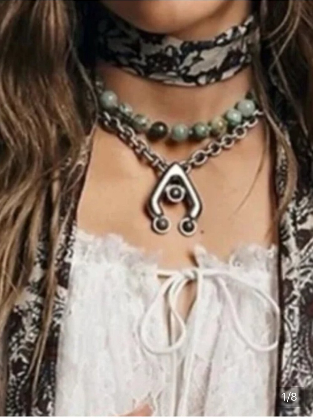 Free People and Ariana Ost Natural Stone Necklace
